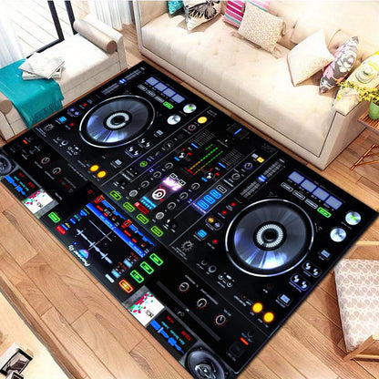 Brown Polyester Knit Non-Slip Hand Wash Only Machine Made Indoor/Outdoor Decorative Carpet, Soft & Cozy, Elegant Design, with Polypropylene Backing, for Living Room, Bedroom, Office