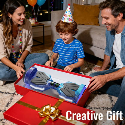 300W Powerful Motor Hoverboard for Kids/Teens/s - 8.5 MPH High-Speed, 220 lbs Weight Capacity, 15° Climbing Slope, 3H Fast-Charging, /Power Dual-Power Hoverboard, - Ideal for all-terrain use (/Christmas/Holiday