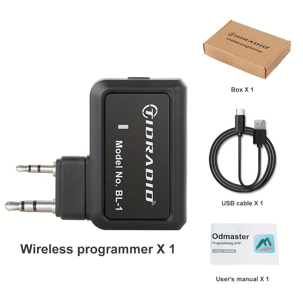 TIDRADIO Ham Radio Wireless Programmer Adapter APP and PC Program Multiple Models No Driver Issues Instead of Program Cable