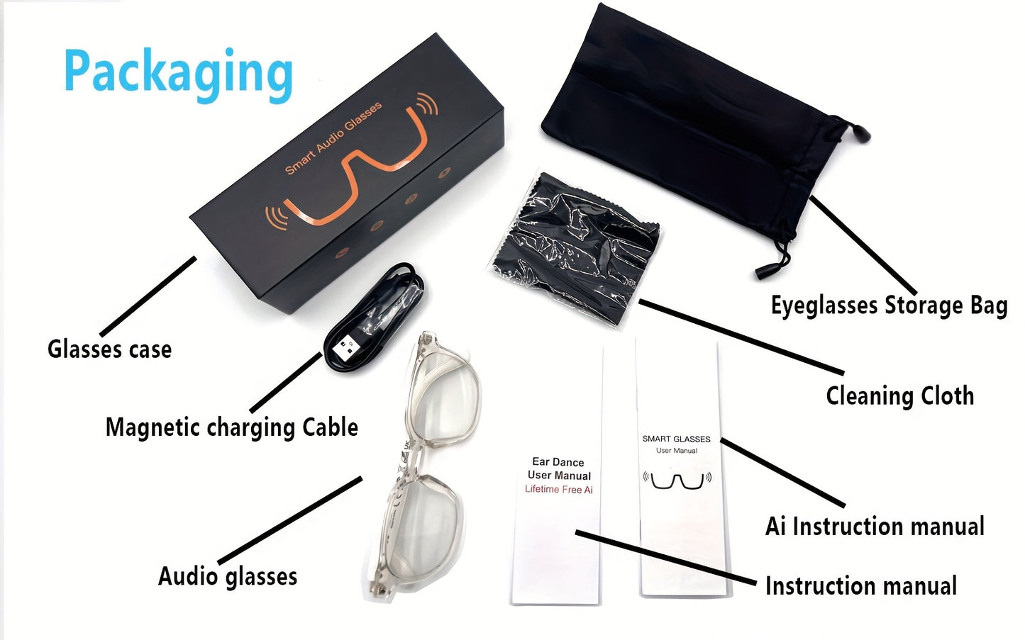 AI Translation Smart Glasses with 160+ Language Real-Time Translator, Enabled, Built-in Mic/Speaker & Music Playback - Photochromic for Men & Women, Driving &