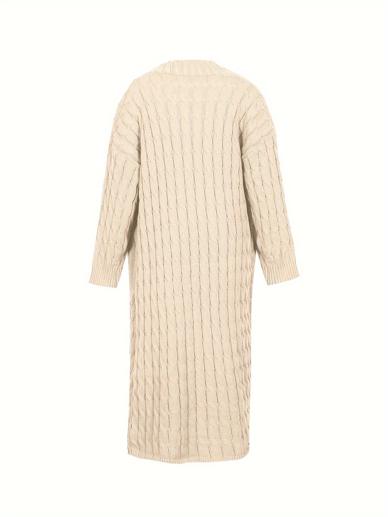 [Cardigan Sweater] Plus Size - Plus Size Cardigan Sweater A23A062
