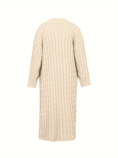 [Cardigan Sweater] Plus Size - Plus Size Cardigan Sweater A23A062