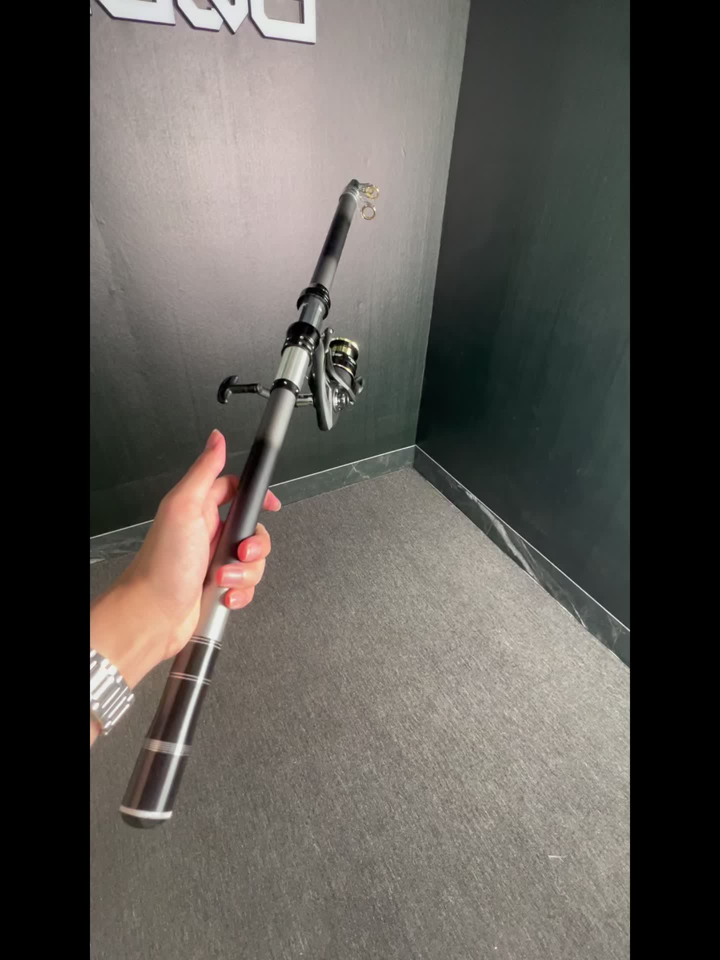 MINGWO's new rock fishing rod telescopic long throw rod throwing rod combination set, straight handle rod spinning wheel two-piece set, lure fishing wheel rotating reel, fishing line wheel bait reel, universal seawater corros