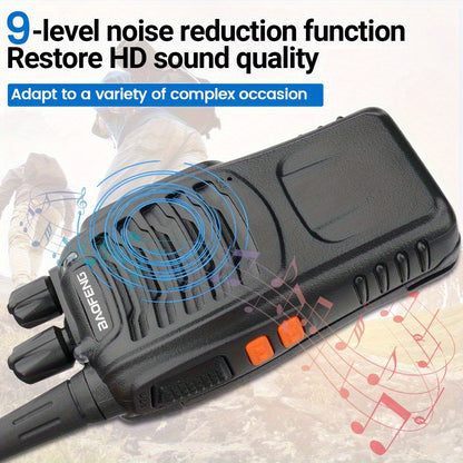BAOFENG Long Range Walkie Talkie 888s, 16-Channel Dual-Purpose Radio, Rechargeable Handheld Two-Way Radio, Adult Long Range Headset, Outdoor Equipment Supports Camping, Hiking, and Hunting