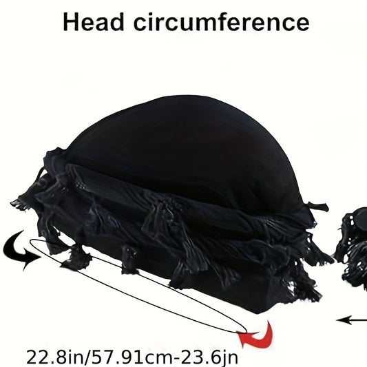 2pcs Turban Head Wraps for Men Women Satin Lined Turban Vintage Twist Velvet Durags Gifts, Fashion Accessory, Sleepwear Accessory, Twist Design, Stylish Turban, Soft Velvet, Smooth Satin, Unisex Headwrap, Luxury Durag, Gift F