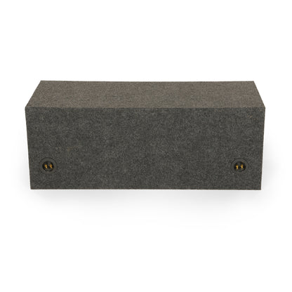 QPower QBASS Dual 12 Inch Heavy Duty MDF Material Car Audio Subwoofer Enclosure Boxes with Shared Slot Port Vent and Dual Chamber Design, Charcoal