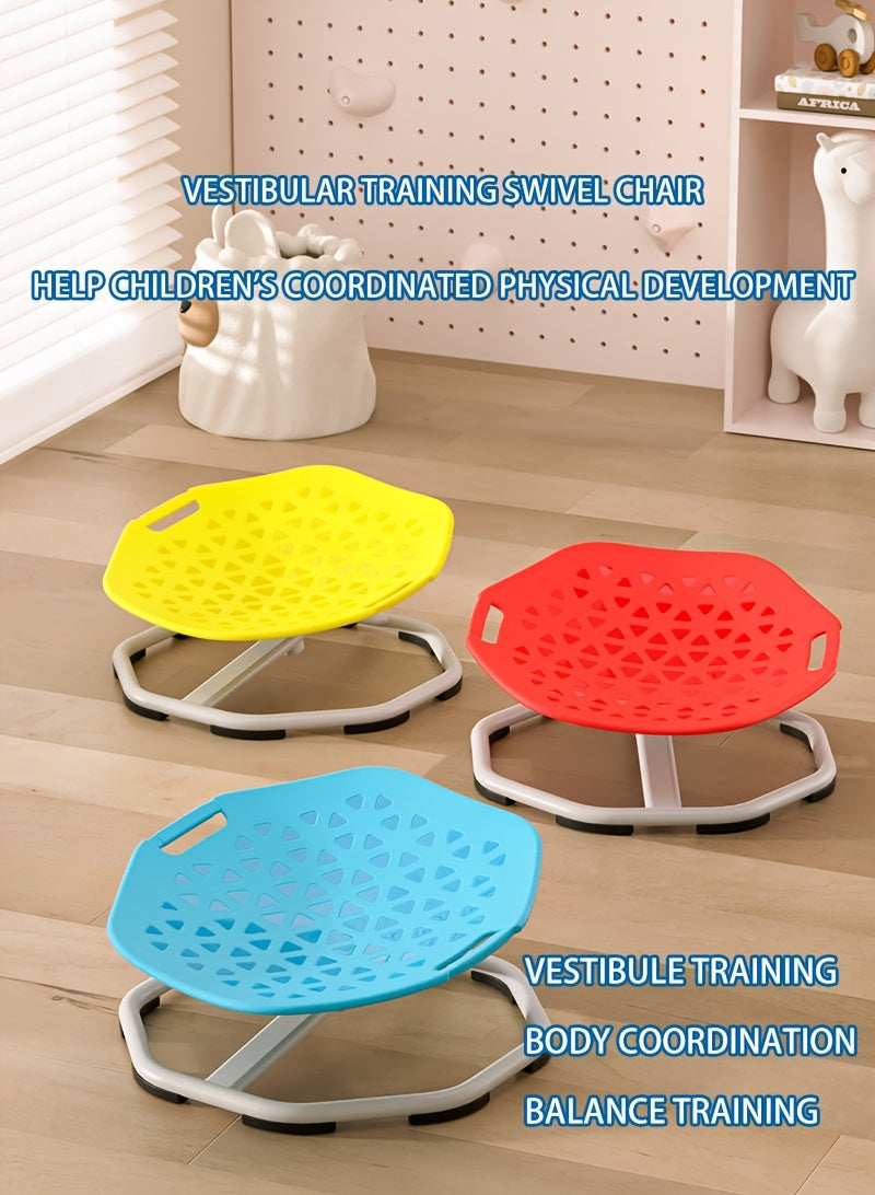Autism Swivel Chair for Kids & - Heavy-Duty Sensory Spinning Chair with Non-Slip Base, Ergonomic Design & Sturdy Metal Frame - Manual Operation, Easy-Clean Surface for Boys & Girls - Ideal for Sensory Processing Disorder, Mot