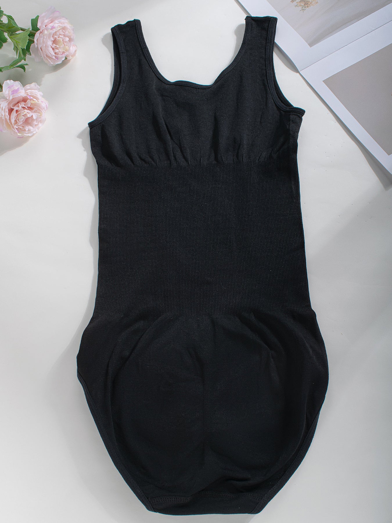 1pc CELILIN Women's Full-Coverage Tummy Control Bodysuit - Seamless Compression Shaping Suit with Bust & Abdominal Shaping, Postpartum Wear, Solid Color Full-Body Shaper (Hand Wash/Dry)