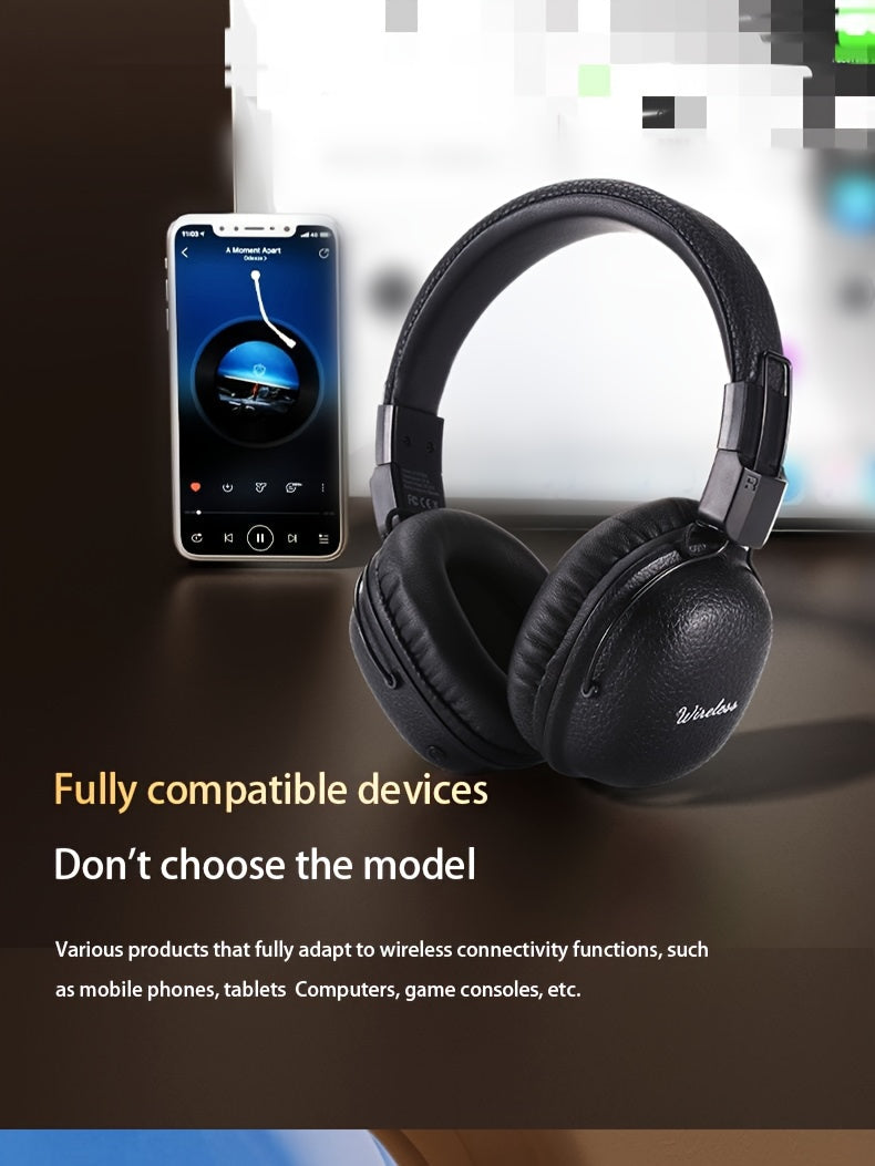 [Noise-Canceling Headphones] 2025 Classic Model Noise-Canceling Headphones - Dual Chip Technology, Lossless Sound, Dual Golden Plating Certification, Foldable/Wireless Design with Strong Anti-Interference Capability, Ensures