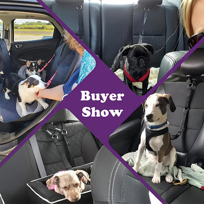 1pc Dog Belt Vest-Adjustable Car Safety Belly Band, Equipped With Solid Metal, Comfortable Padded Design And Ergonomic Support, Convenient Installation Automatic Haul Rope, Dedicated Pet Travel