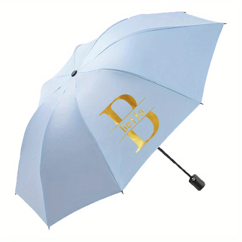 Customize personalized names, automatic compact folding umbrellas - -resistant, self-closing folding umbrellas, durable, easy to carry, perfect for men and women, outdoor activities, travel, and daily use
