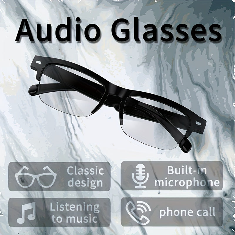 New Fashionable Intelligent Color Changing Glasses, with Automatic Dimming Lenses, Anti Blue Light Function, Built-in Microphone, Intelligent Voice Calling, Open Clear Sound, Wireless Connection, Comfortable Wearing for Busin