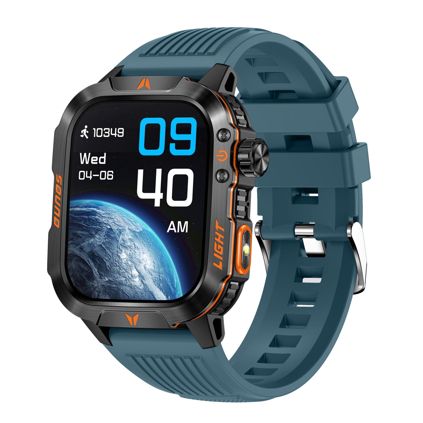 QTLJJBY Outdoor Sports Smartwatch with One-Touch Call Answering/Dialing, Message Notifications, Multiple Sports Modes, Activity Tracker (Calorie, Pedometer), Flashlight, 600mAh Battery, IP68 Waterproof, Couple's Watch, Perfec