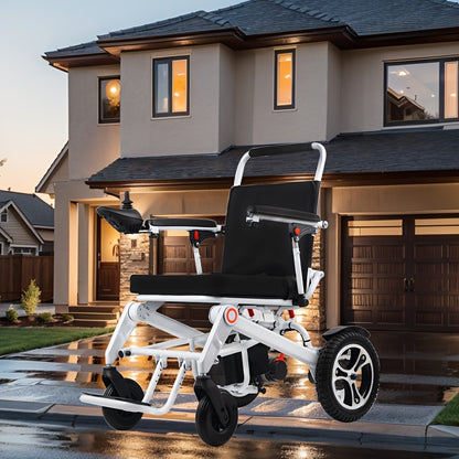 New 22-mile Long Travel Range, Foldable Smart Electric Wheelchair, All-Terrain Electric Wheelchair, (250W*2 Motor), Compact And Portable, Foldable Electric Wheelchair, Wheelchair for Seniors, Electric Wheelchair with Remote C