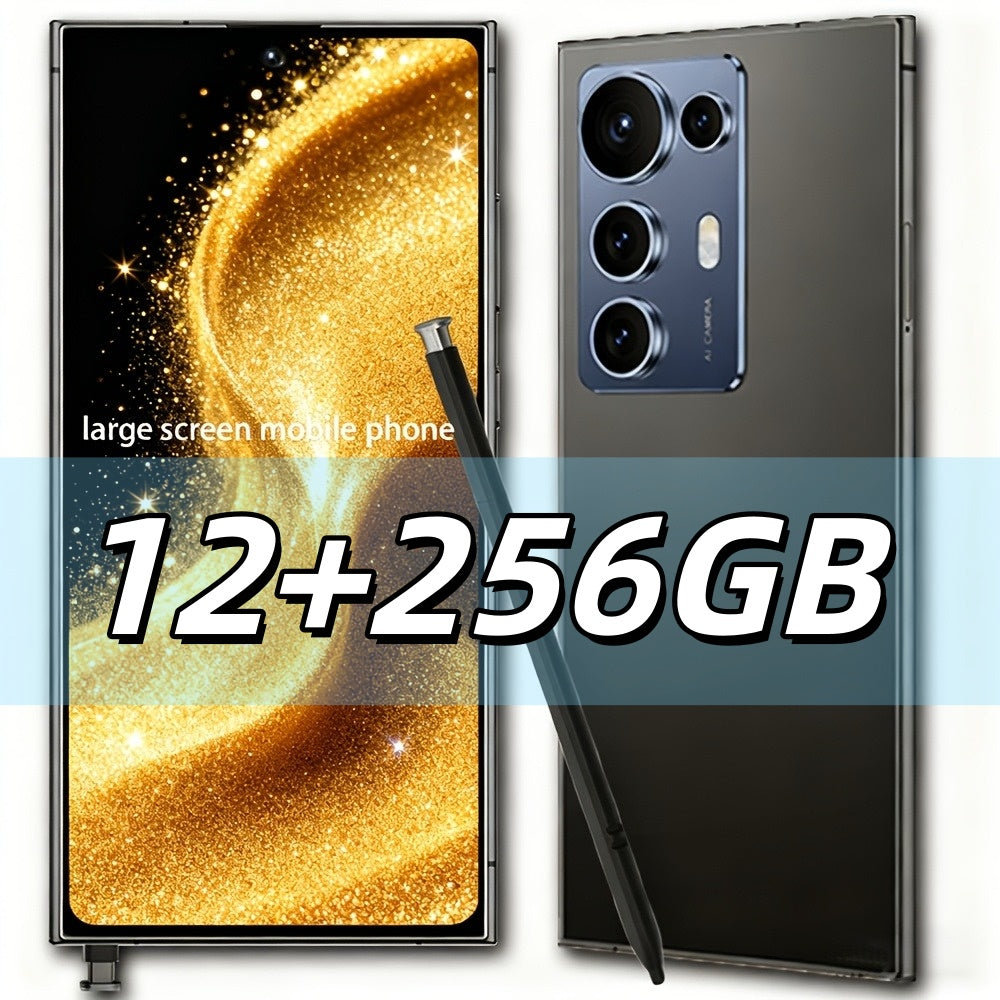 S25 Ultra Super Value Smartphone | 6.8-inch HD Display, 5G Unlocked, Android with 12GB RAM, 256GB Storage, Expandable Memory, 50MP Rear & 13MP Front Cameras, Includes Free Case & Headphones - Ideal Birthday/Christmas Gift for
