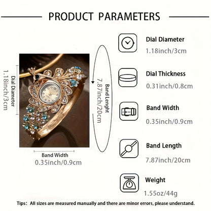 5pcs Ladies Versatile High-end Luxury Exquisite Watches Set Birthday Gift Christmas Halloween, Party Watches, Festive Occasions, Chic Watches, Sophisticated Design, Durable Construction, Quartz Movement, Ladies Wristwatches