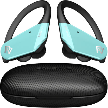 Wireless Earbuds Headphones Over Ear Earphones with CVC 8.0 Noise Reduction and 4 Mic for Sport Workout Running CSR Fast Pair - For Fitness Enthusiasts - Suitable for Running, Gym & Outdoor Activities - Great Gift for Music L