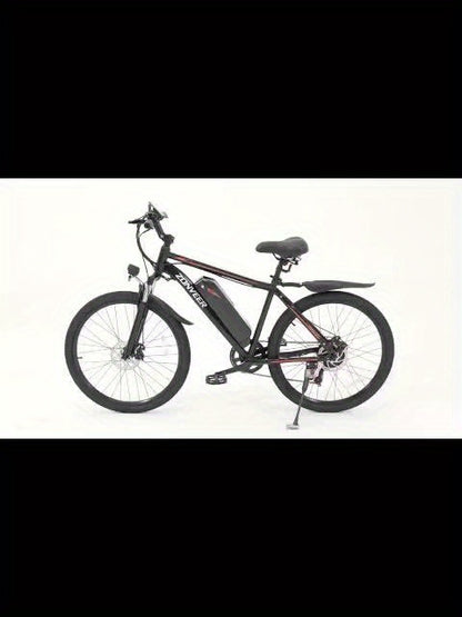 M26 Electric Bike for Adults - 1000W Peak Motor, 40-Mile Range & 20MPH High-Speed, 26" All-Terrain Tire Ebike with Front Suspension, 7-Speed Shimano System, 360Wh Removable Battery, Hydraulic Disc Brakes, Carbon Rims - Heavy-