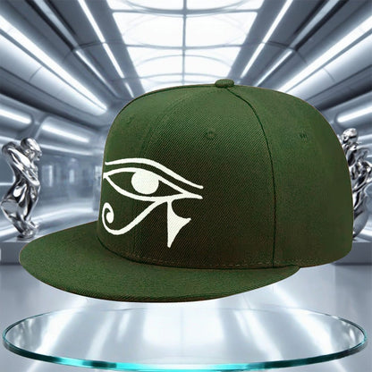 Pharaoh'S Eye Baseball Cap - Adjustable Snapback Hat with Ancient Egyptian Eye Design, Lightweight for Gym, Travel, Halloween, Everyday - Unisex Streetwear for Men & Women - All-Season Casual & Formal Outfits, Gym Headwear, S