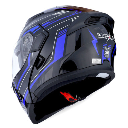 MOTORCYCLE MODULAR FULL FACE HELMET FLIP UP DUAL VISOR HELMET