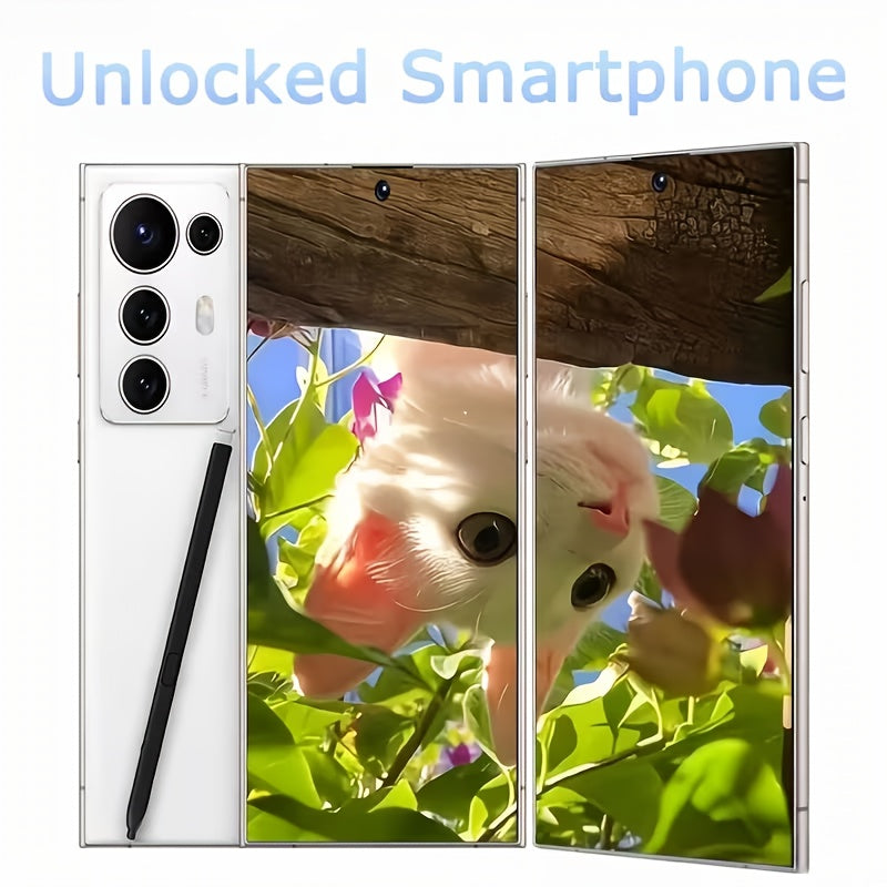 2026 new S25 Ultra Smartphone | 6.8-inch Display, 12GB RAM, 512GB Storage, Dual SIM Dual Standby, Android System, Fingerprint Unlock, Facial Recognition, Includes Headphones, Data Cable, Phone Case & Screen Protector, Fully F