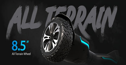Warrior 8.5" All-Terrain Off-Road Electric Balance Scooter with LED Lights & Music Speakers | Perfect Gift for Teens, Families & Friends | Experience Thrilling Outdoor Adventures!, Electric Scooter for Women, Scooter for Men,
