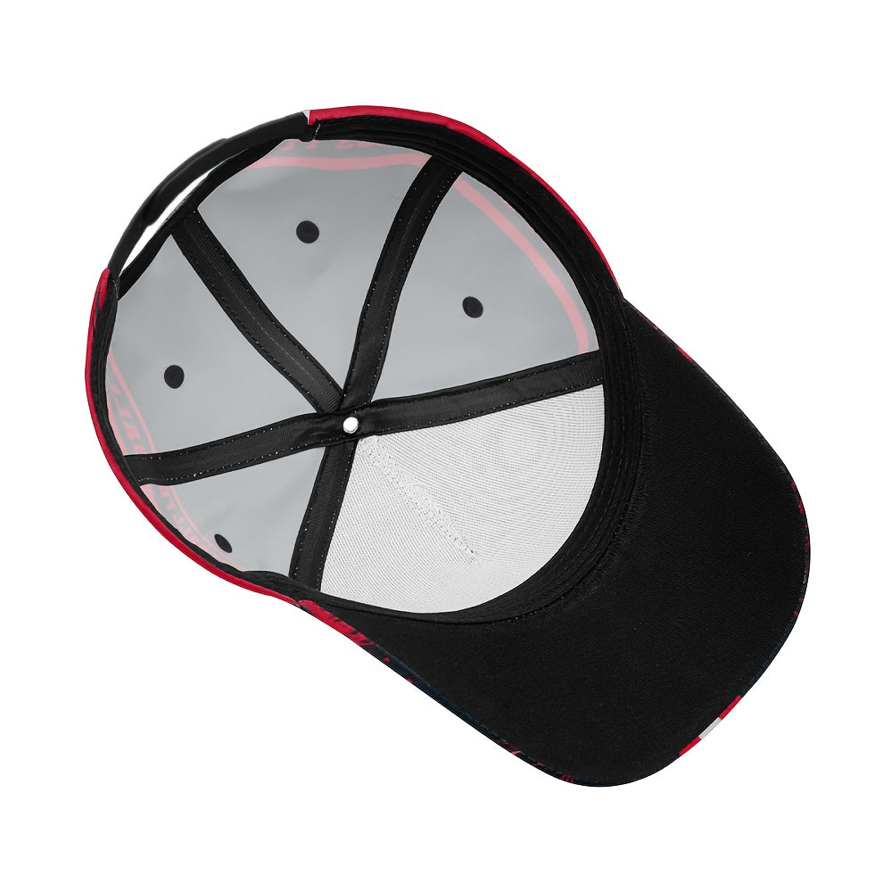 Houston Cartoon Baseball Cap, Adjustable, Unisex, Curved Brim, Perfect for Fans to Enjoy Outdoor Leisure And Sun Protection All Year Round.
