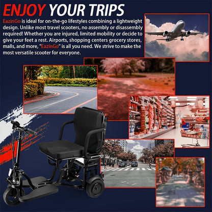 High-Quality Commute, Easy-Fold Electric Tricycle for Adults - No Assembly Required, Lightweight 45lbs, 20 Mile Range with Basket Included, WISGING