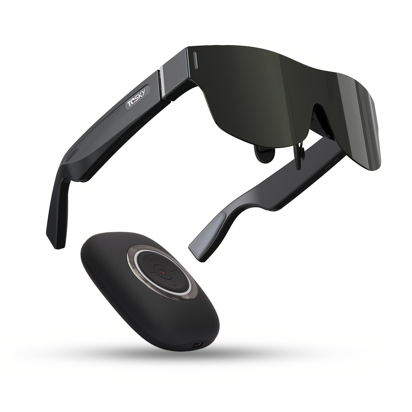 TQSKY T1 AR Smart Glasses | Portable Personal Cinemas | 150'' OLED HD Displays | Dual Speaker Audios | Perfect for Travel, Flight & Home Theater, Travel Entertainment, Portable Cinema, Lightweight Glasses, Sleek Design, Advan