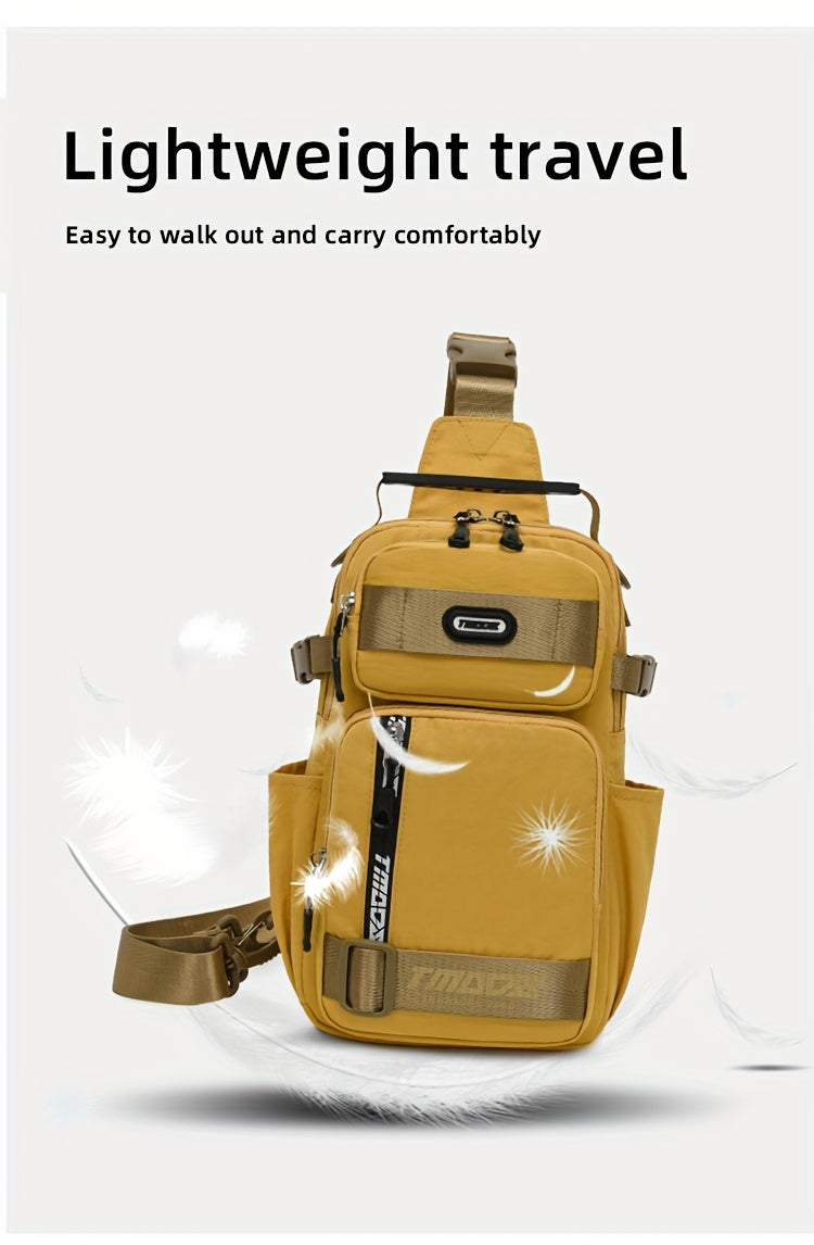 Unisex Fashion Anti-Theft Crossbody Bag - Lightweight Oxford Material, Secure Zip Closure, Adjustable Strap, Perfect for Travel & Everyday Use, Crossbody Ba