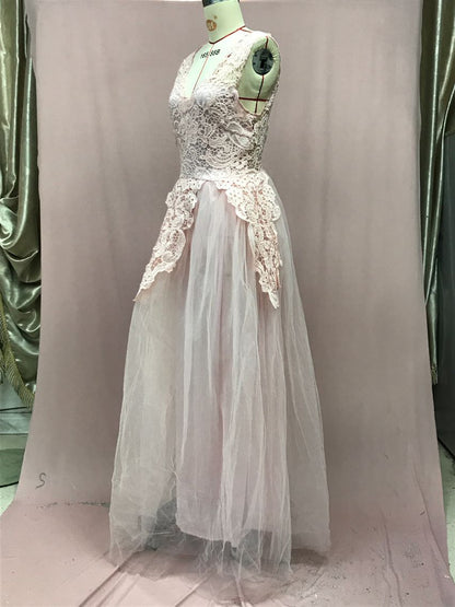 2026 New Wedding Dress | Sexy Lace, Three-Color, Midi Length, Lantern Sleeve, Crew Neck, Elegant Style