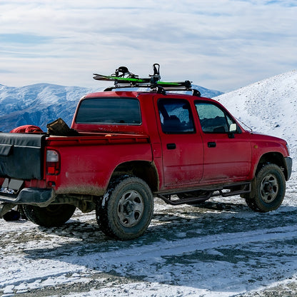 Armor Running Boards For Toyota 4Runner 2010-2024 - Side Step Rails Nerf Bars Drop Down 6" Black Running Boards - For SUV Enthusiasts - Enhance Vehicle Style & Provide Easy Access