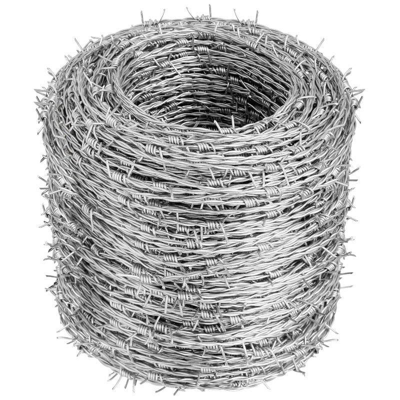 Barbed Wire 328ft, 4 Point 15Gauge Barbed Wire Fence, Useful Wall, Garden, Factory, Hog Wire Fence, Fence Wire, Fencing Wire, Barbed Wire Fence Wire, Wire Mesh, Wire Fencing, Razor Wire Fencing, Barbed Wire For The Garden, Me
