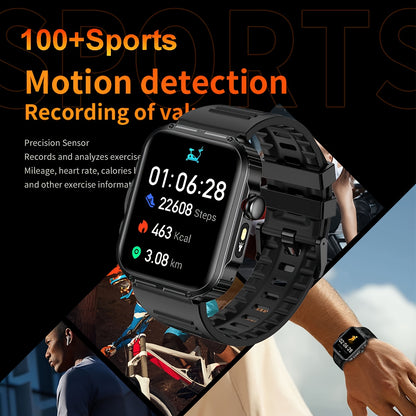COIUSOR Smartwatch 2, 02" HD Display, Wireless 5, 3, IPX7, Multi-Mode Fitness Tracker with Real-Time Notifications, Sitz Alarm, Water Reminder, 240P Resolution, Built-in Flashlight & Voice Assistant - USB Rechargeable, Batter