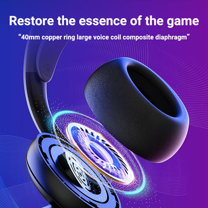 FonkiiDokii 7.1 Surround Sound Gaming Headphones with Noise Isolation, 3.5mm USB-C Cable & Built-in Mic | 2.4G Wireless, 5.4BT Connection, Comfort Fit, Closed-Back Design