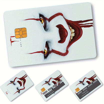 3pcs, 1pc spare Credit Card Decorative Sticker Set, Thick Frosted PVC, Self-Adhesive Removable Card Skins with Chip Window, Simple Style Non-braided Covers for Credit, Bank, and Transit Cards