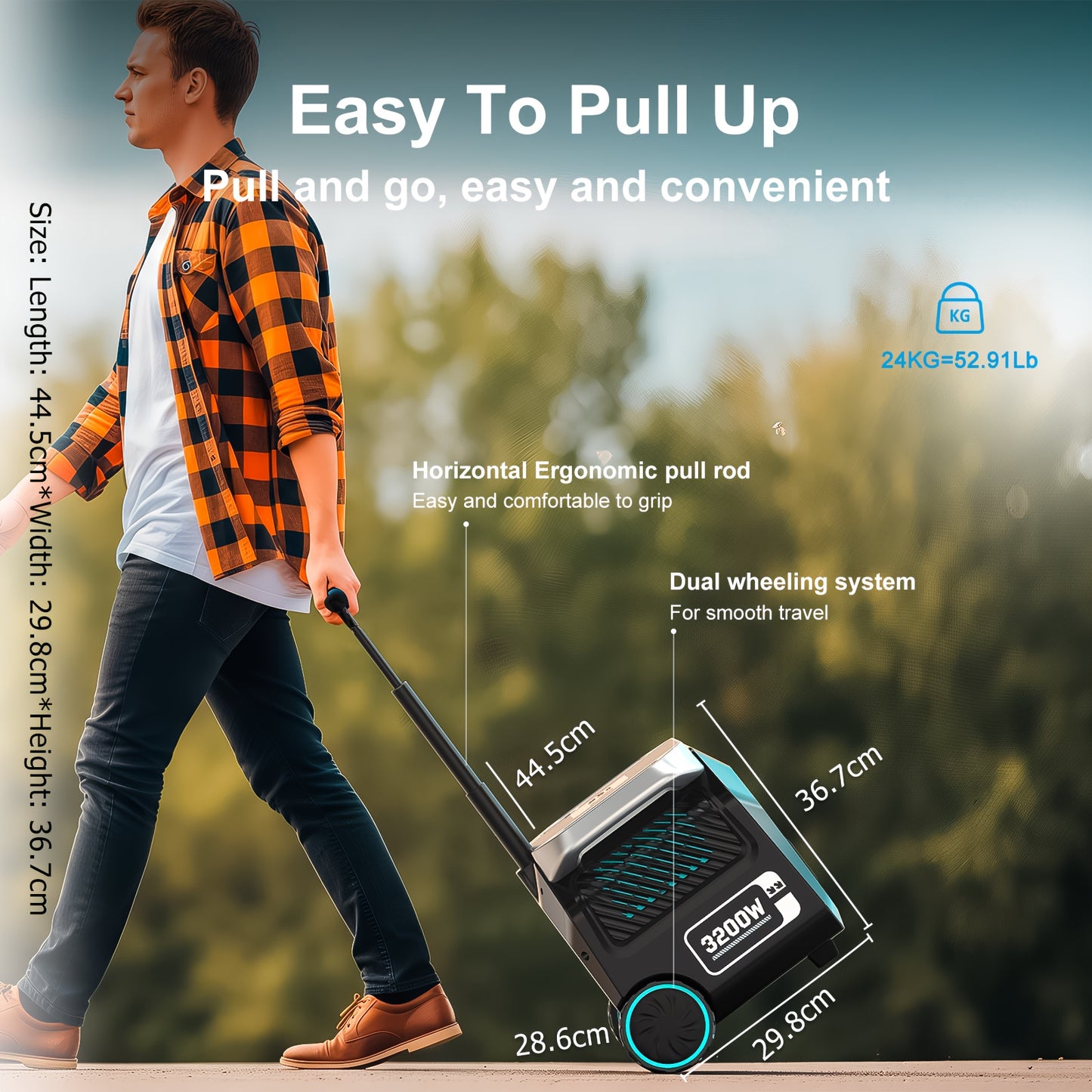 IEE P3200 Power Station 200W 400W Solar Panel (Optional), 2048Wh/3200W (6400Peak) Solar Generator, 1800W Super Fast Charging, LiFePO4 Battery, APP Control Emergency Power Station for Home, Camping, Power Outages