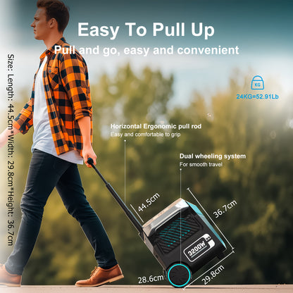 IEE P3200 Power Station 200W 400W Solar Panel (Optional), 2048Wh/3200W (6400Peak) Solar Generator, 1800W Super Fast Charging, LiFePO4 Battery, APP Control Emergency Power Station for Home, Camping, Power Outages