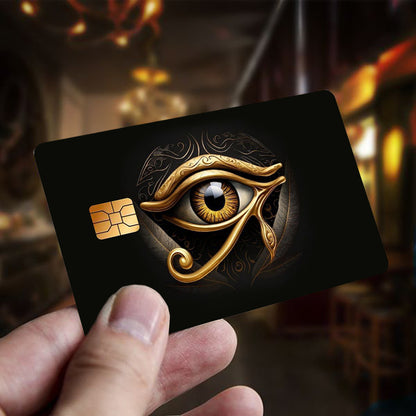 3pcs, 1pc Spare Medieval Vintage Style Eye Pattern Sticker Set, Includes 4 Unique Designs, Durable Privacy Stickers Made of PVC Material, Suitable for Credit Cards, Transit Passes, Debit Cards