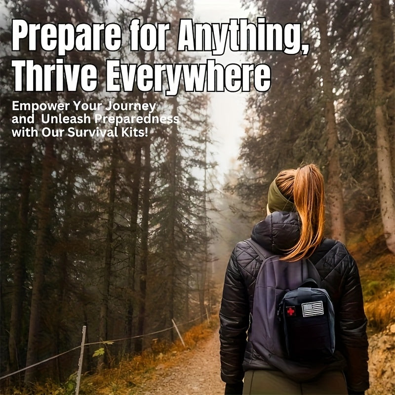 Luxury 250-Piece Survival Gear Kit - The Ultimate Outdoor Companion for Camping, Hiking & Emergency Preparedness Adventures | Perfect Unisex Men's and Women’s' Present with Earthquake Hunting First Aid Essentials