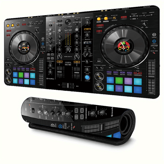 XXL Size DJ Controller Design Gaming Mouse Pad - Premium Washable Non-Slip Surface with Vibrant Colorful Buttons & Knobs, Durable Desk Mat for PC Gamers, Music Producers, Office & Travel Enthusiasts - Perfect Gift for Tech Lo