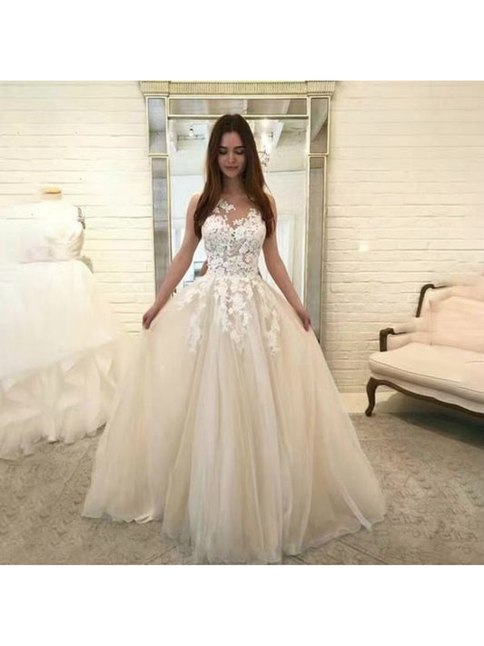 2026 New Wedding Dress | Sexy Lace, Three-Color, Midi Length, Lantern Sleeve, Crew Neck, Elegant Style