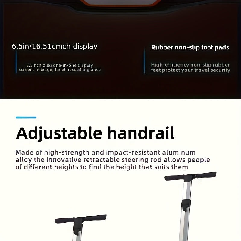 Smart Self-Balancing Scooter with Dual Motors, 749W, 67.2V, 15.6Ah, 20-Inch Off-Road Hoverboard, 50-Mile Range, 12.5 MPH Top Speed, Electric Dirt Bike, Ebike, Dirtbike