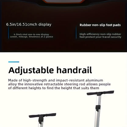 Smart Self-Balancing Scooter with Dual Motors, 749W, 67.2V, 15.6Ah, 20-Inch Off-Road Hoverboard, 50-Mile Range, 12.5 MPH Top Speed, Electric Dirt Bike, Ebike, Dirtbike