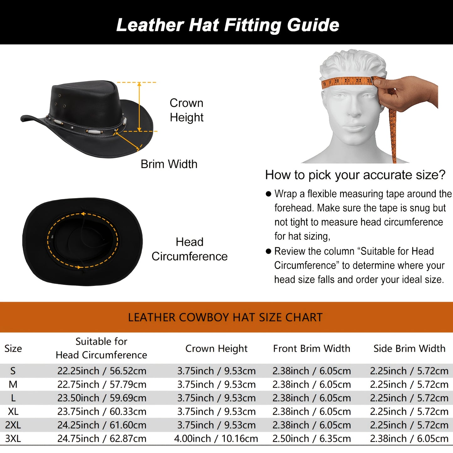 SideWinder Australian Cowboy Genuine Leather Hat Unisex Adult for Men And Women Shapeable Outback Western Style Wide Brim, Festival Unisex Outdoor Accessory, High Quality &, Stitching, Lightweight Top-Grain Genuine Leather, A