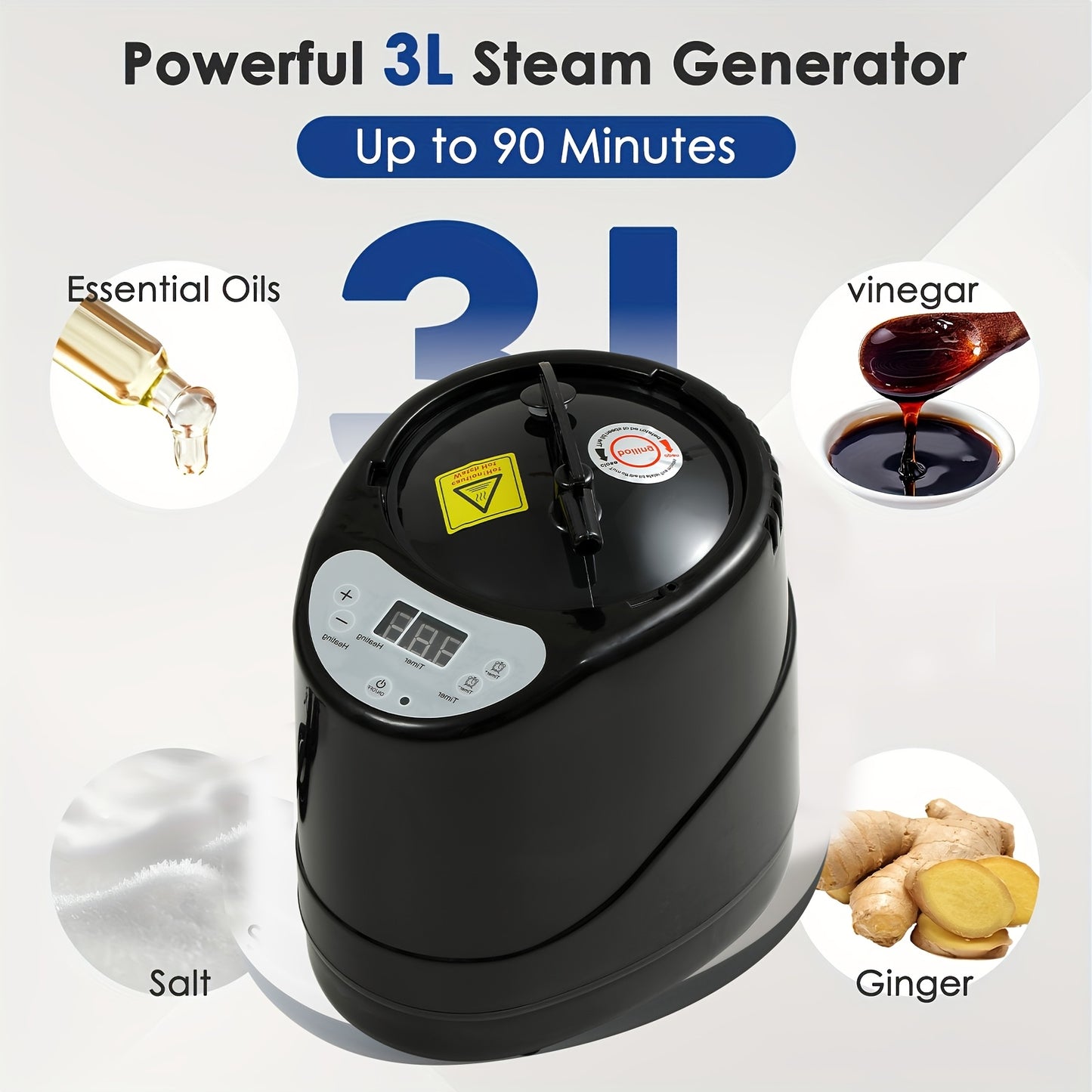 101.44oz Portable Steam Sauna Tent 1200W Steamer for Home Steam Spa, Indoor & Outdoor Upgraded Sauna Box Not Folding Chair, Portable Infrared Sauna, Sauna Accessories, Sauna for Home, Infrared Sauna Tent, Sauna Room