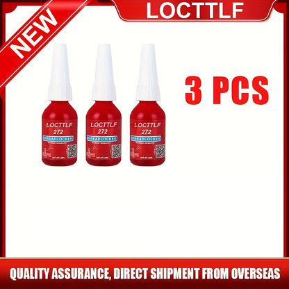 Thread Lock, 1.69oz Medium And 1.69oz Strong Strength Threadlocker For Locking Nuts, Bolts, Fasteners And Metals, Thread Locker Sealant To Prevent Loosening & Corrosion (Removable + Permanent) NO. 272/ 243