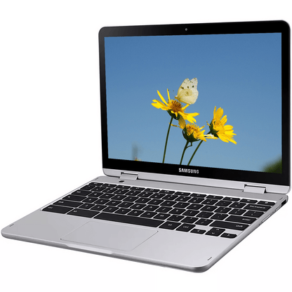 Samsung Chromebook Plus V2 Home & Business 2-in-1 Laptop, Intel Celeron 2-Core, 12.2" 60 Hz Touch Wide UXGA (1920x1200), Intel UHD 615, 4GB RAM, 64GB eMMC, 64GB SD Card, Chrome OS