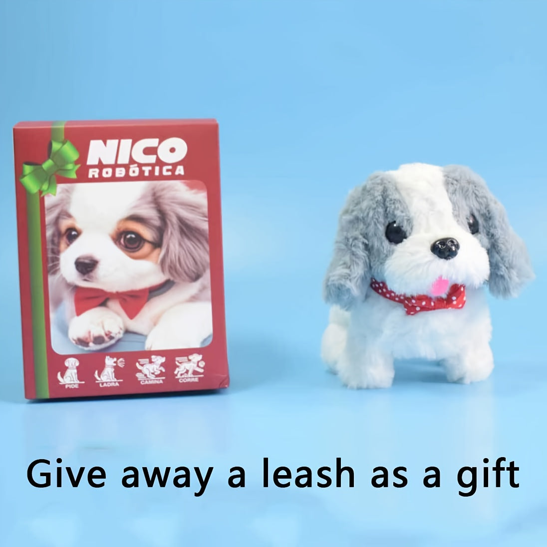 2025 New Robot Dog, Robot Puppy That Acts Like A Real Puppy, - My Realistic Robotic Puppy, Dog Robot for Children, Robot Dog - Walking, Barking, Tail Wagging, Gift a Towing Rope, Birthday Gift