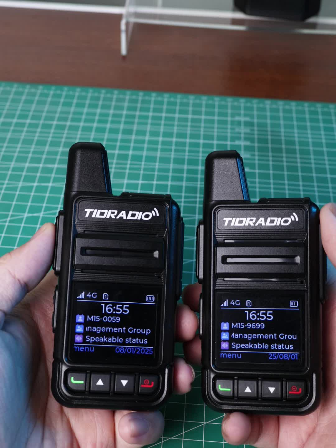 TIDRADIO M15 Global Walkie Talkies 4G POC with SIM Cards, Long Distance 5000 Miles Rechargeable Nationwide Unlimited Range Two Way Radios & USB-C Battery (2 Pack)
